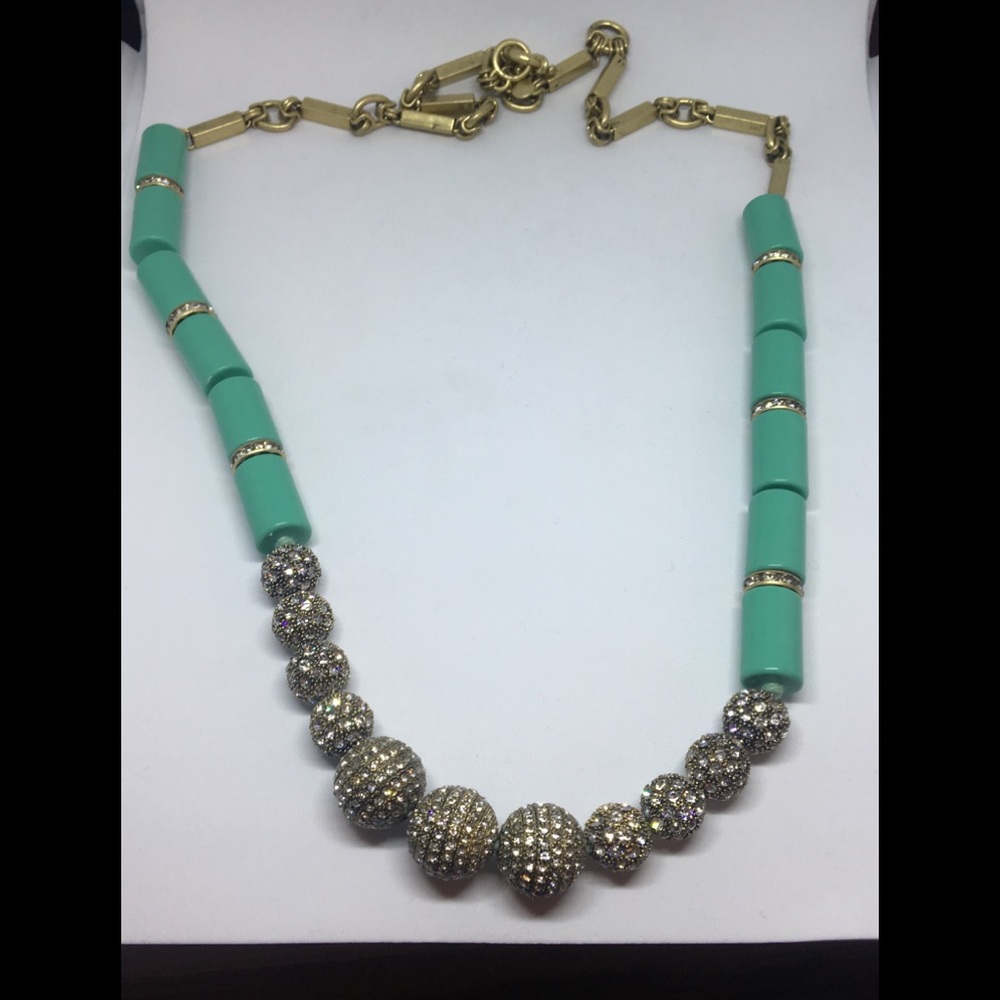 Statement Crystal and Blue Necklace